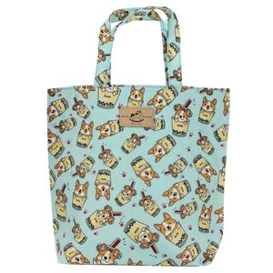 Waterproof Boba Corgi Bucket Tote Shoulder Handbag